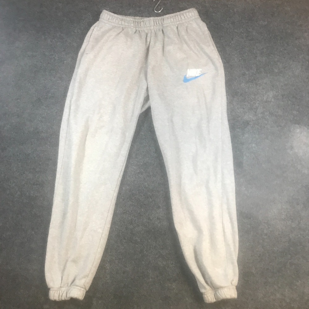 Nike Club French Terry Joggers Mens Medium Heather Gray Good Tapered FB7687-063